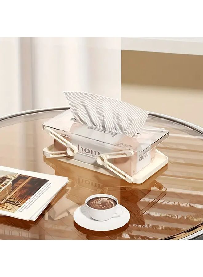 Black Automatic Spring Loaded Tissue Box Holder For Kitchen Bathroom Office - Image 2